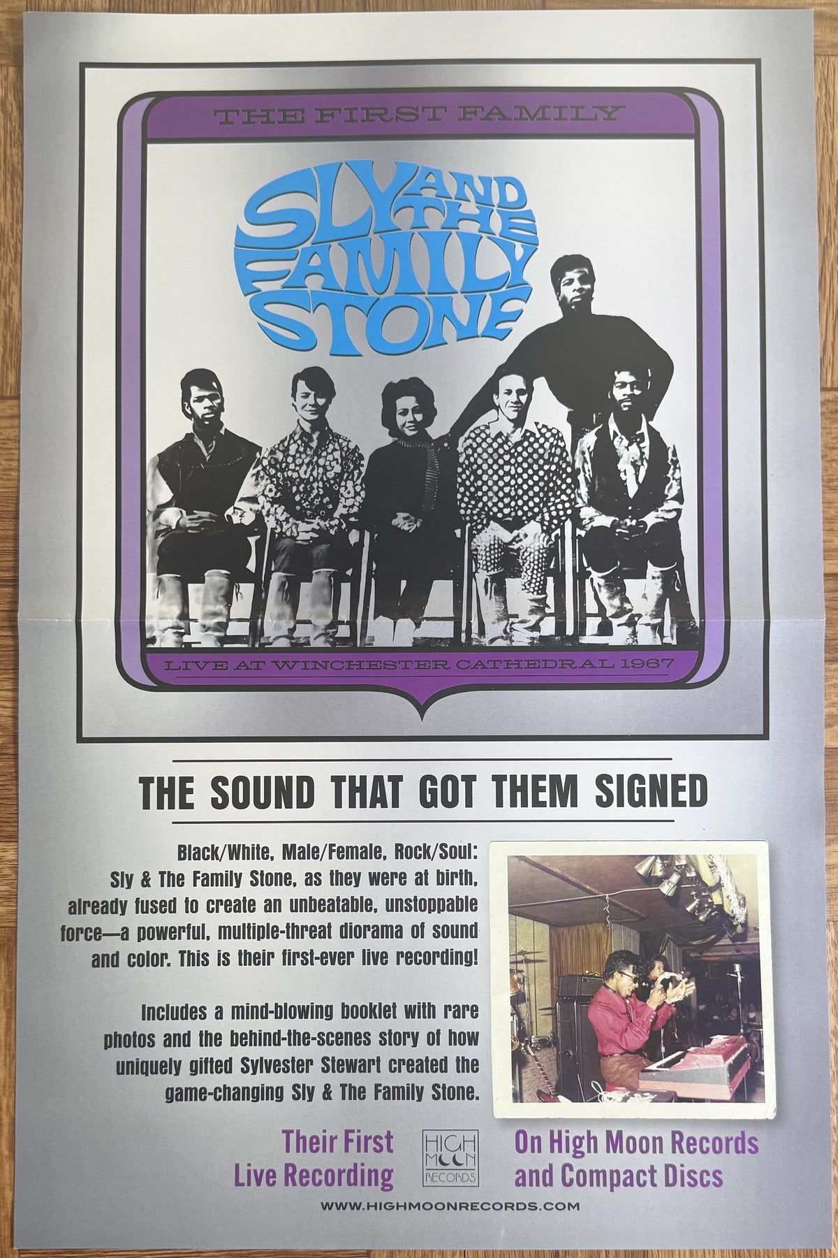 Sly & The Family Stone Promotional Poster 11x17