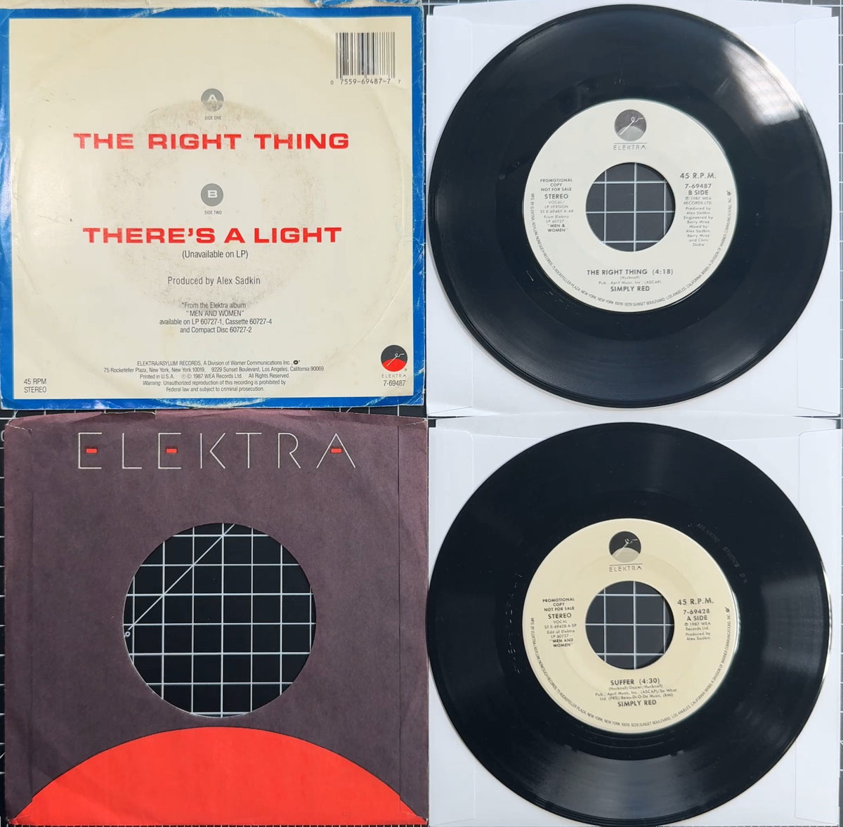 Simply Red 3 pack - Picture Book LP + 2 Promo Discs VG+