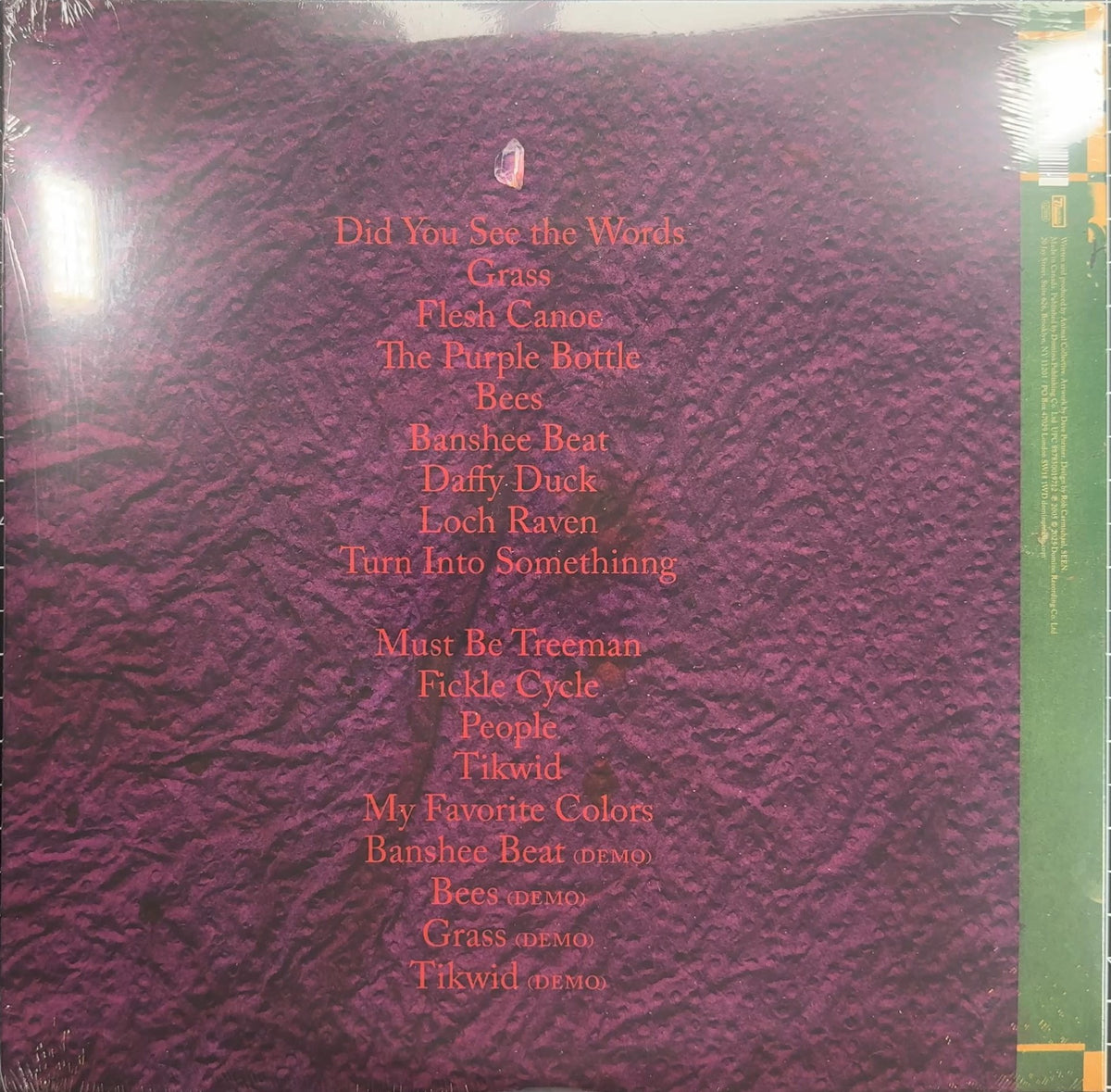 Animal Collective - Feels 20th Anniv Grape Vinyl Ltd Edtn w Misprint SEALED/NM