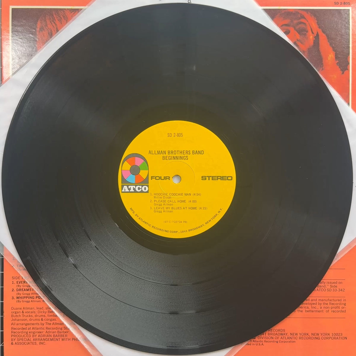 Allman Bros Beginnings 1973 US 1st Press VG+/VG+