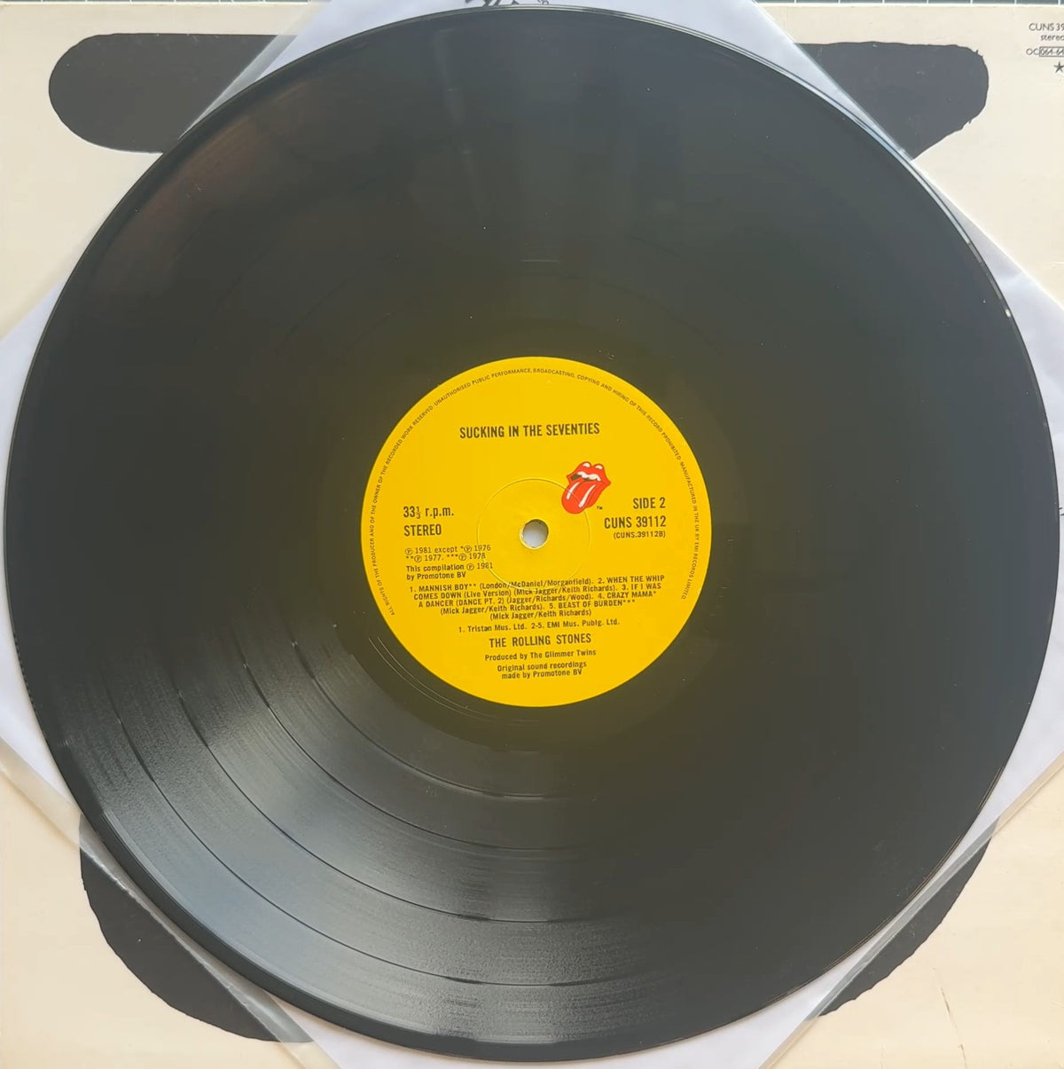 Rolling Stones Sucking In The Seventies 1981 UK 1st Press VG+/VG+