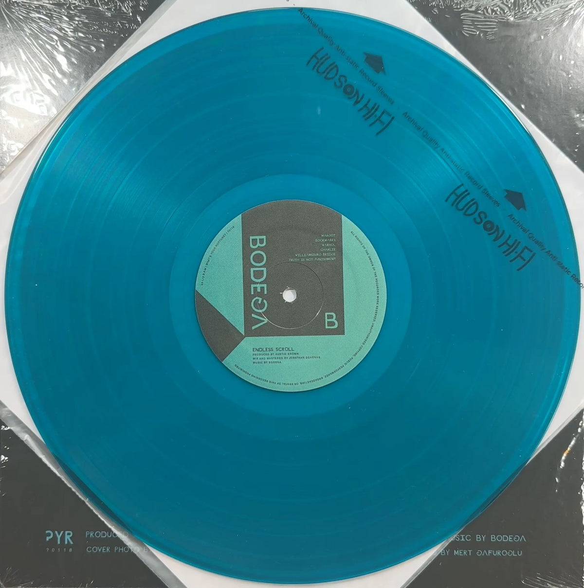 Bodega - Endless Scroll 2018 US 1st Press Ltd Edtn Teal VG+/VG+