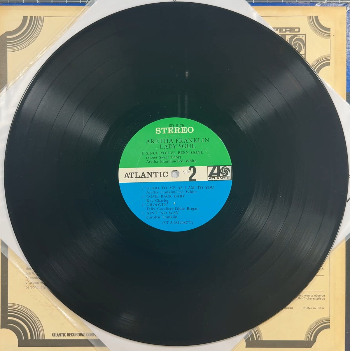 Aretha Franklin Lady Soul 1968 US 1st Press Stereo VG+/VG+