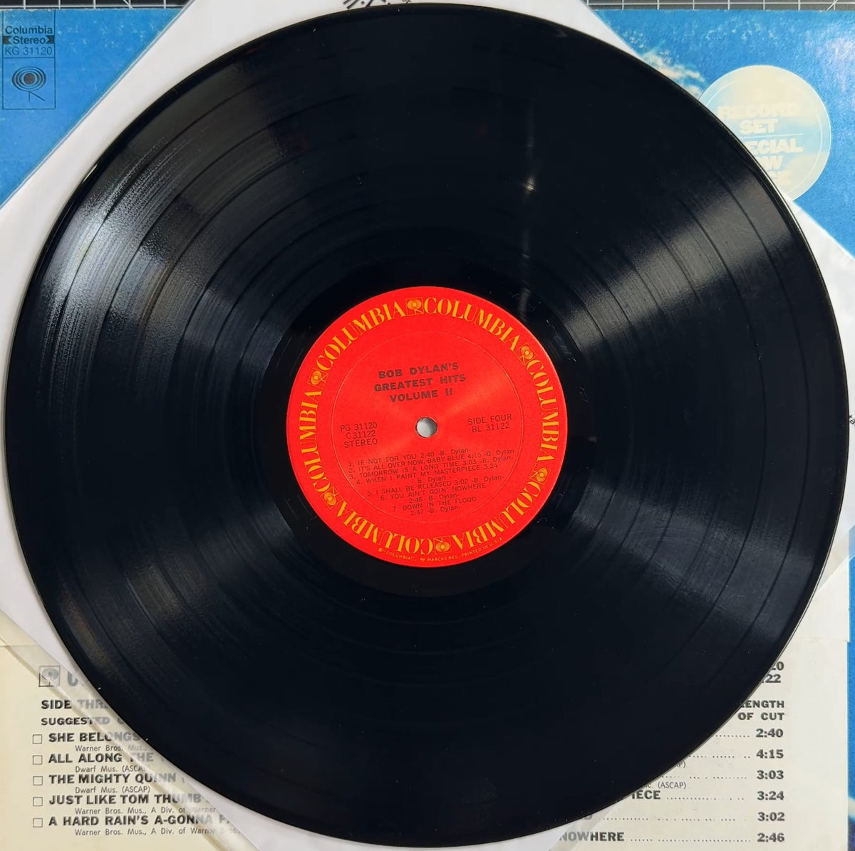 Bob Dylan Greatest Hits Vol II US Radio Demo Copy VG+/VG+