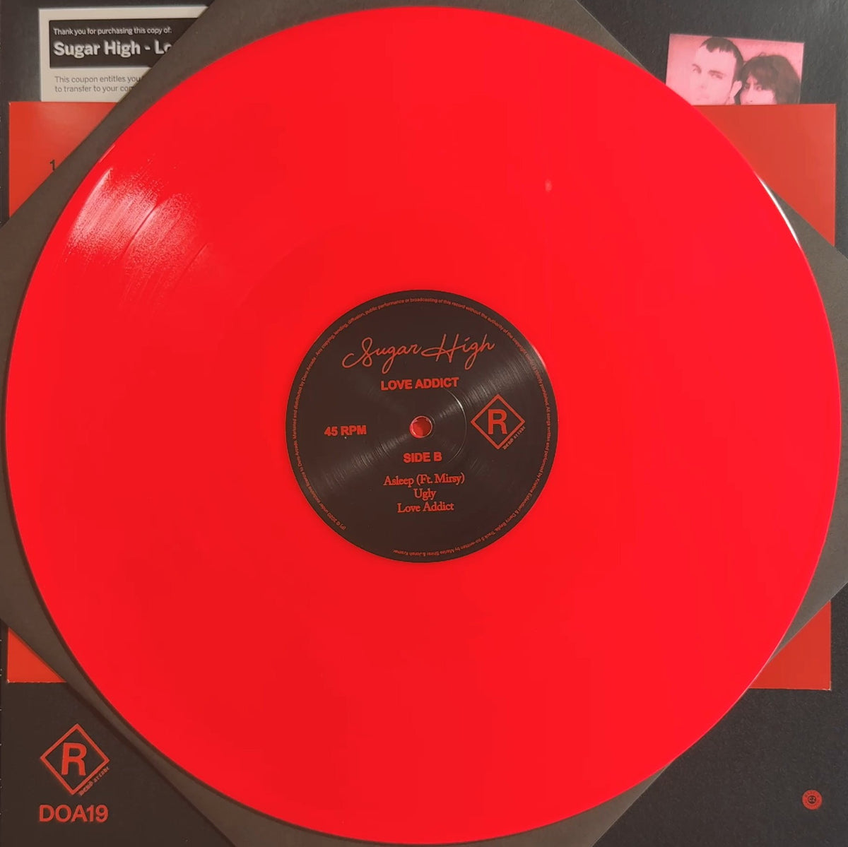 Sugar High Love Addict 2020 Australia First Press Limited Edition Neon Pink New