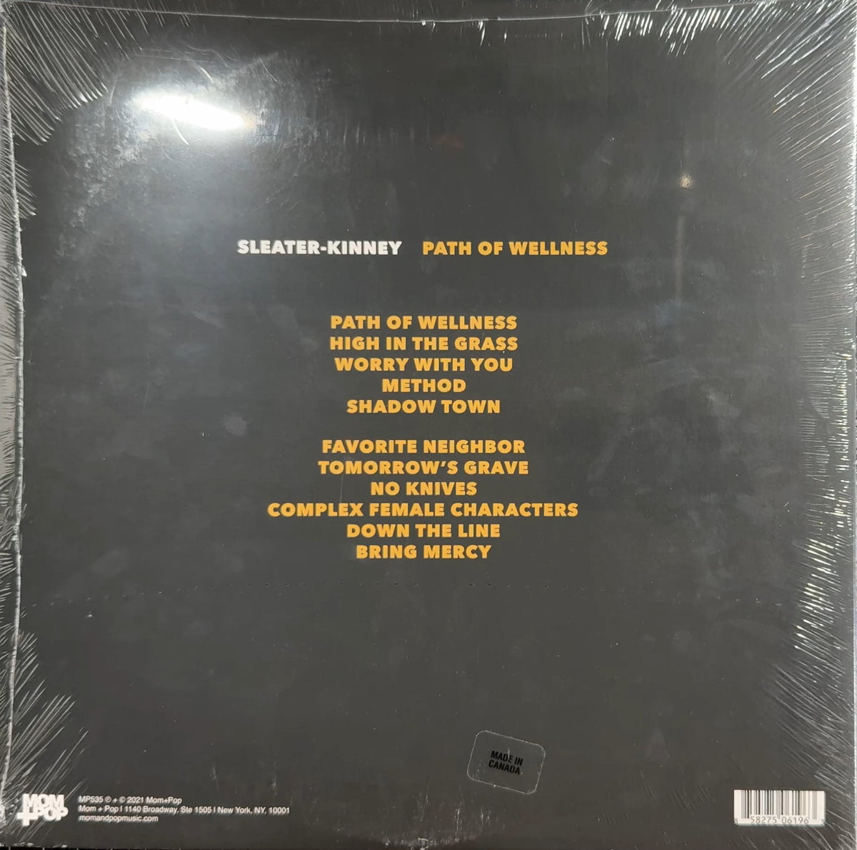 Sleater-Kinney Path Of Wellness 2021 First Press New Sealed Vinyl