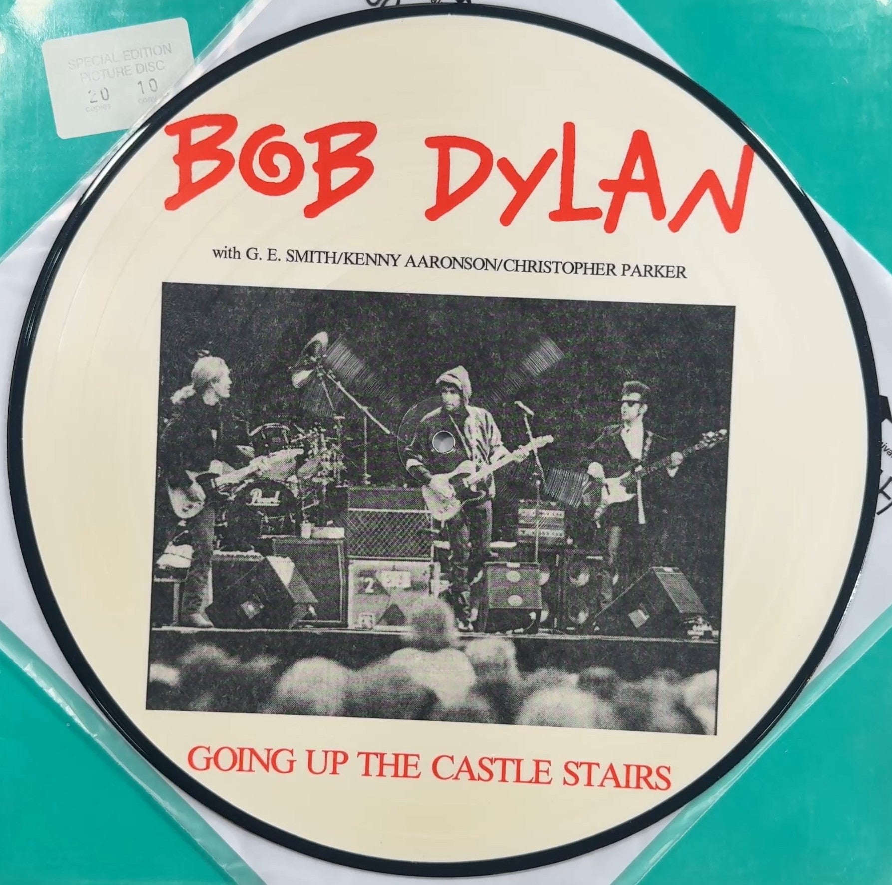 RARE Bob Dylan Going Up The Castle Stairs 1989 German Pic Disc #10/20 Ltd Edtn