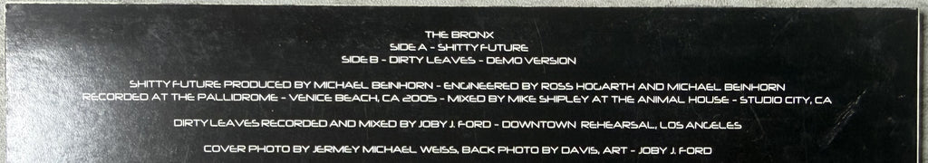 The Bronx - Shitty Future 2007 UK Import Single VG+/VG+