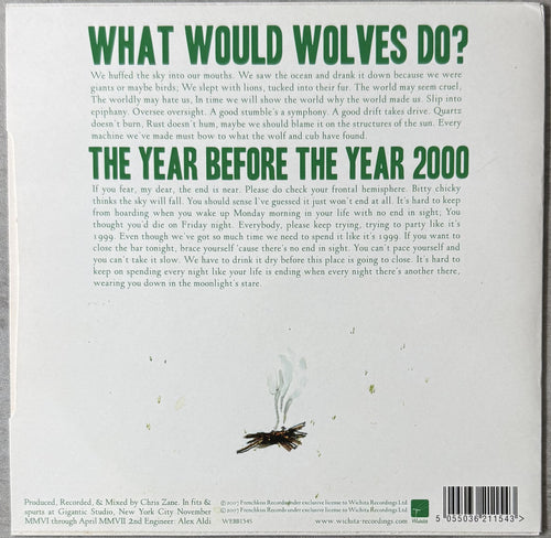 Les Savy Fav - What Would Wolves Do? 2007 UK 7" Single Green Vinyl White Sleeve