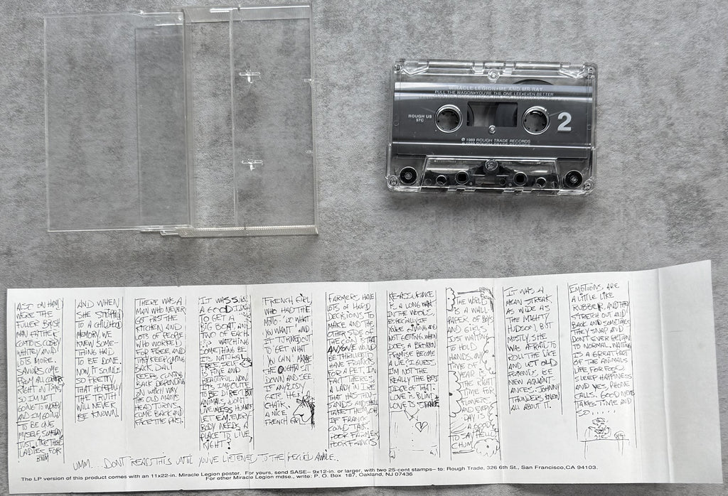 Miracle Legion - Me And Mr. Ray 1989 US Cassette VG+