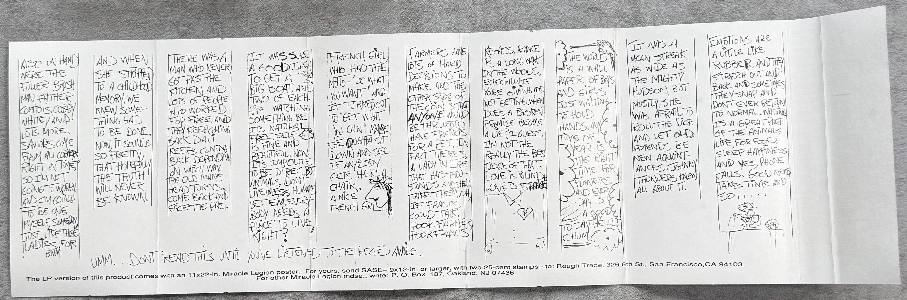 Miracle Legion - Me And Mr. Ray 1989 US Cassette VG+