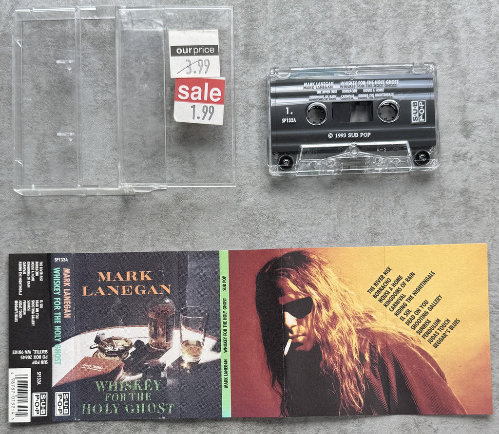 Mark Lanegan - Whiskey For The Holy Ghost 1994 US Cassette VG+