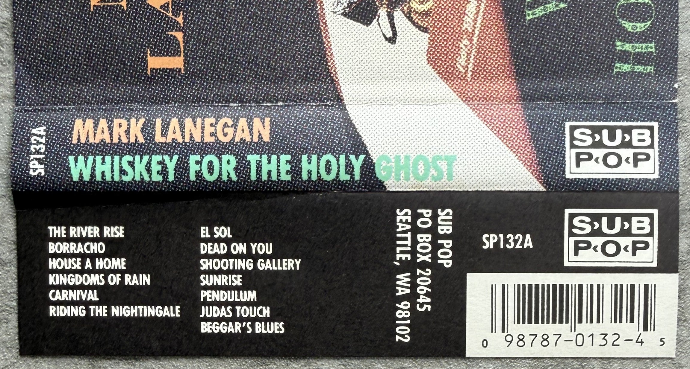 Mark Lanegan - Whiskey For The Holy Ghost 1994 US Cassette VG+