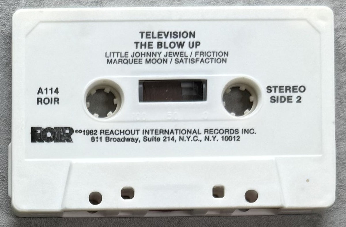 Television - The Blow Up 1982 US First Release Cassette VG+