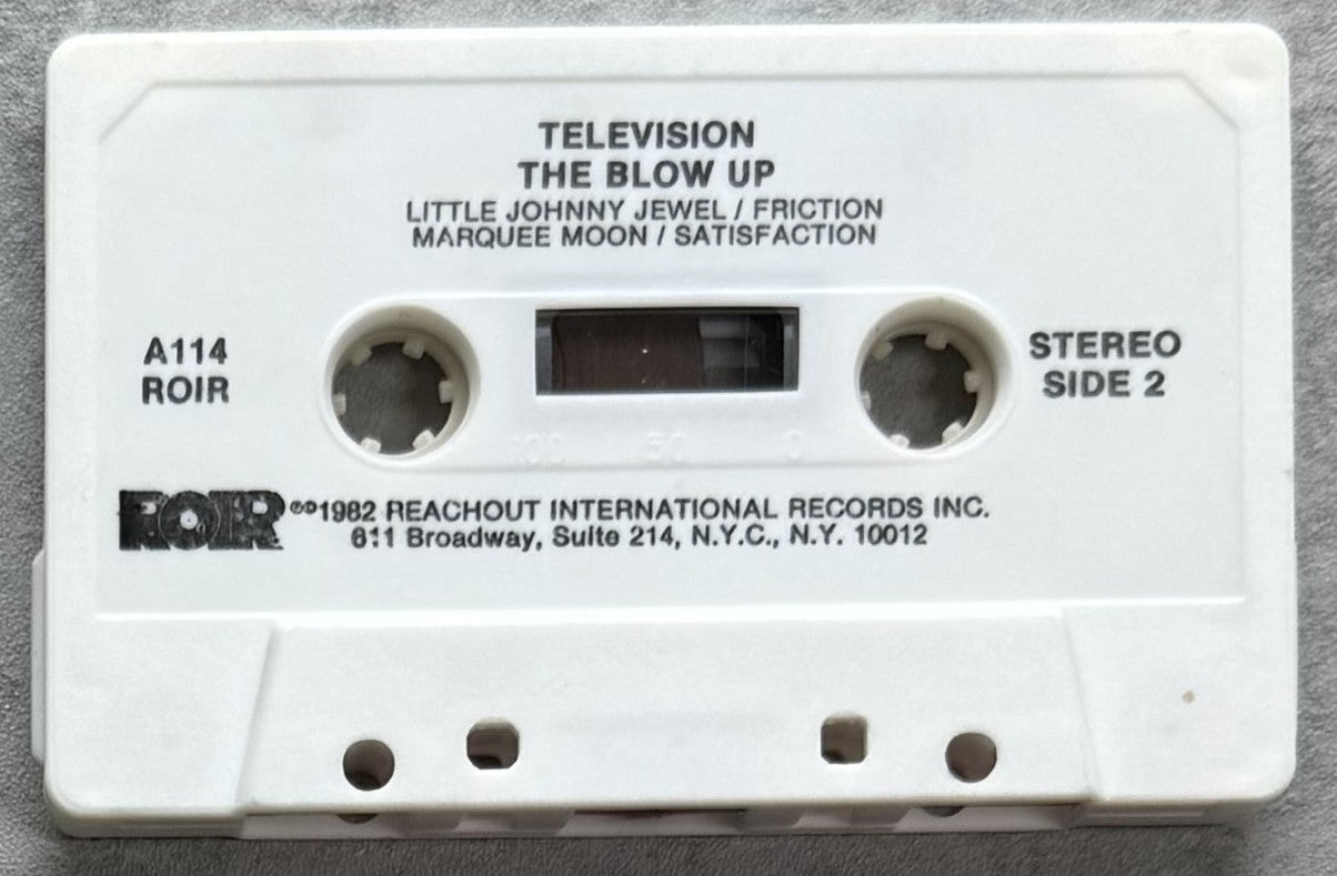 Television - The Blow Up 1982 US 1st Release Cassette VG+