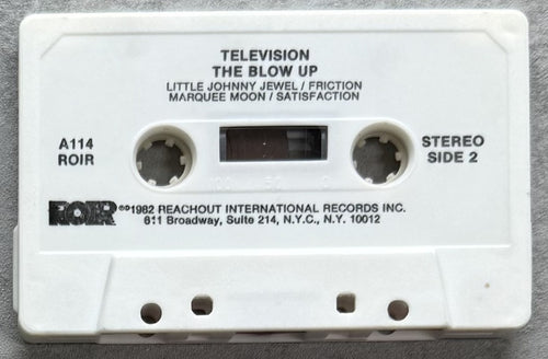 Television - The Blow Up 1982 US 1st Release Cassette VG+