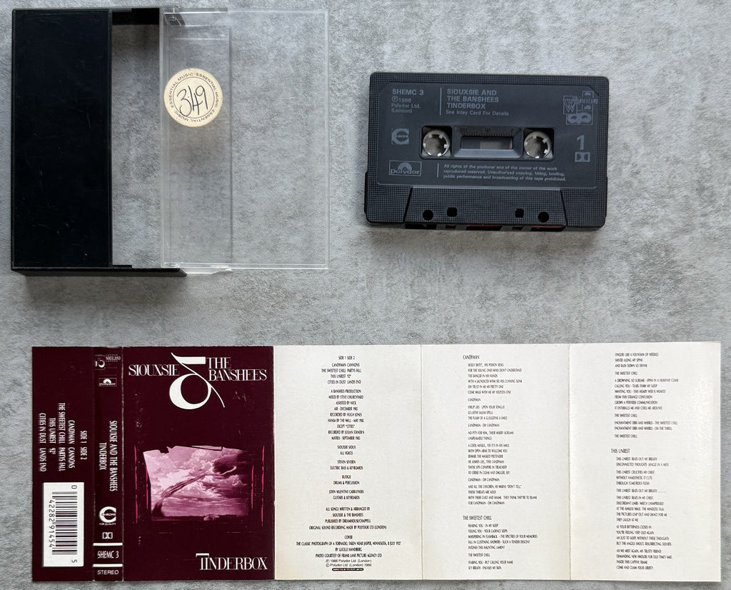 Siouxsie & The Banshees - Tinderbox 1980s UK reissue VG+ cassette
