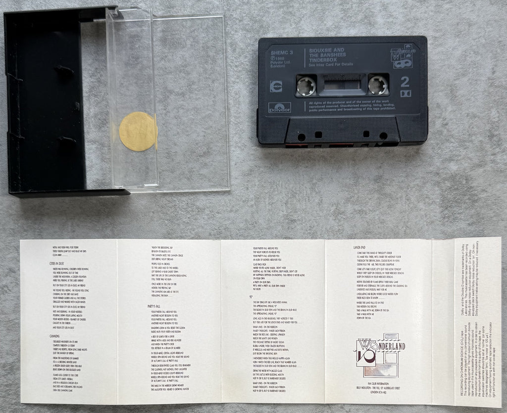Siouxsie & The Banshees - Tinderbox 1980s UK reissue VG+ cassette