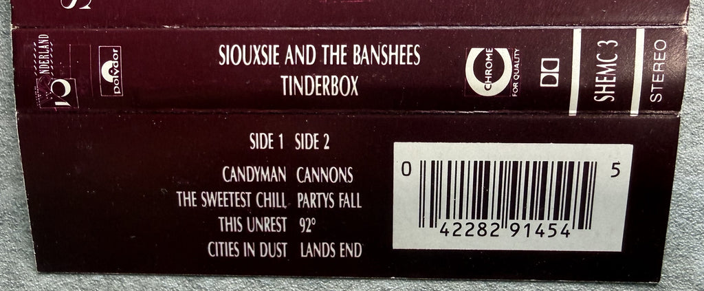 Siouxsie & The Banshees - Tinderbox 1980s UK reissue VG+ cassette