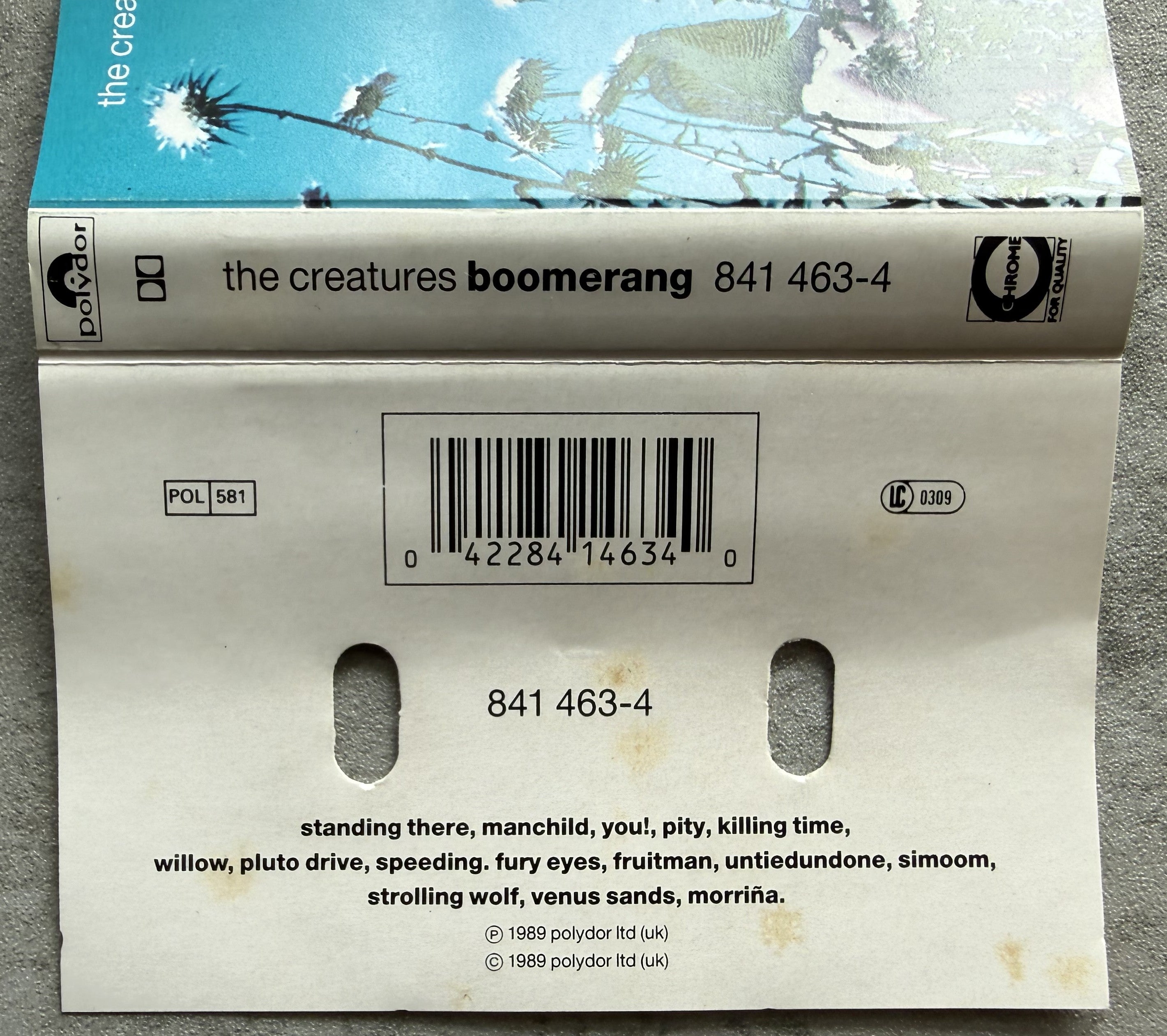 The Creatures - Boomerang 1989 UK Import Cassette VG+