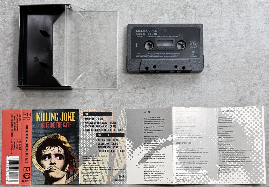 Killing Joke - Outside The Gate 1988 UK Import Cassette VG+