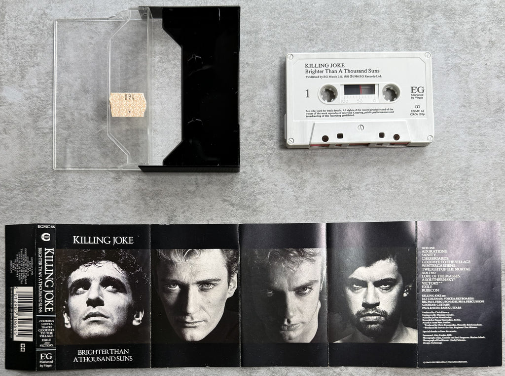 Killing Joke - Brighter Than A Thousand Suns 1986 UK Cassette VG+