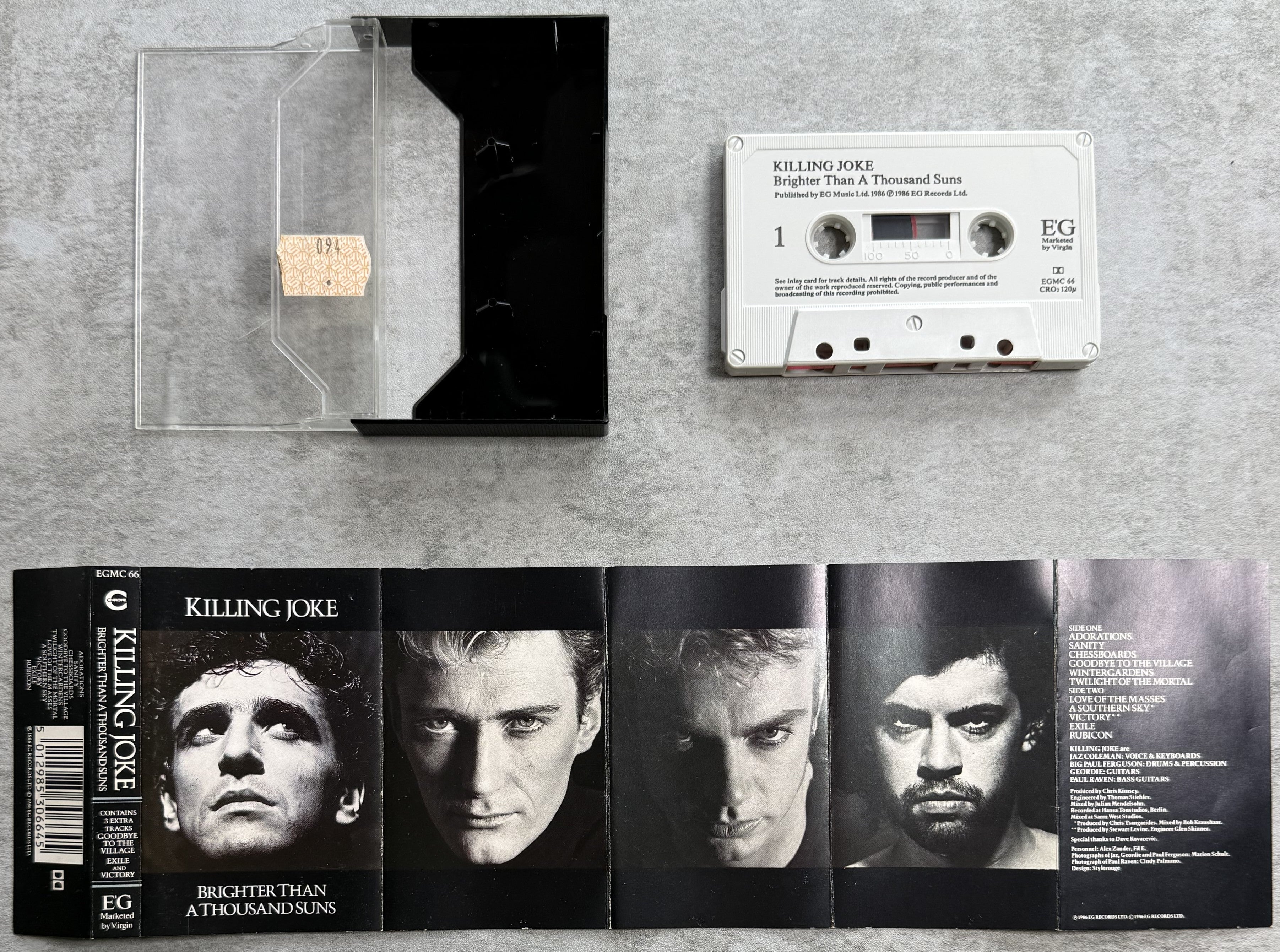 Killing Joke - Brighter Than A Thousand Suns 1986 UK Cassette VG+