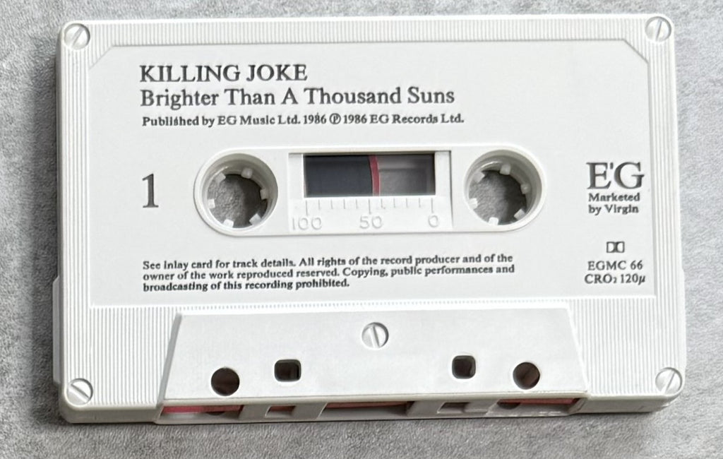 Killing Joke - Brighter Than A Thousand Suns 1986 UK Cassette VG+