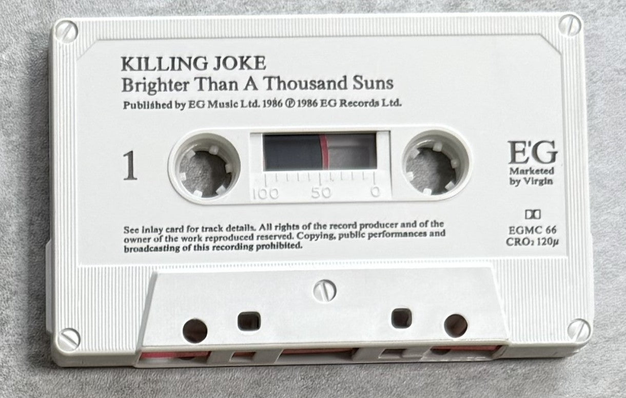 Killing Joke - Brighter Than A Thousand Suns 1986 UK Cassette VG+