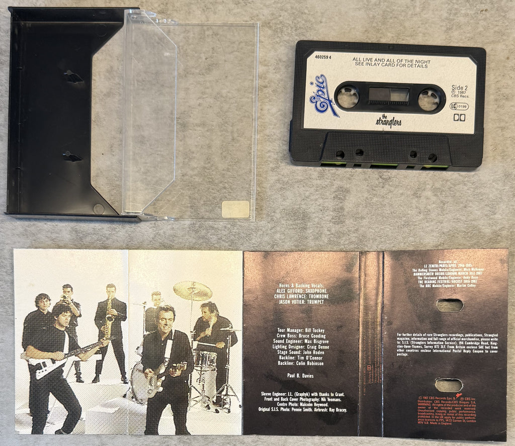 The Stranglers - All Live And All Of The Night 1988 UK Cassette VG+