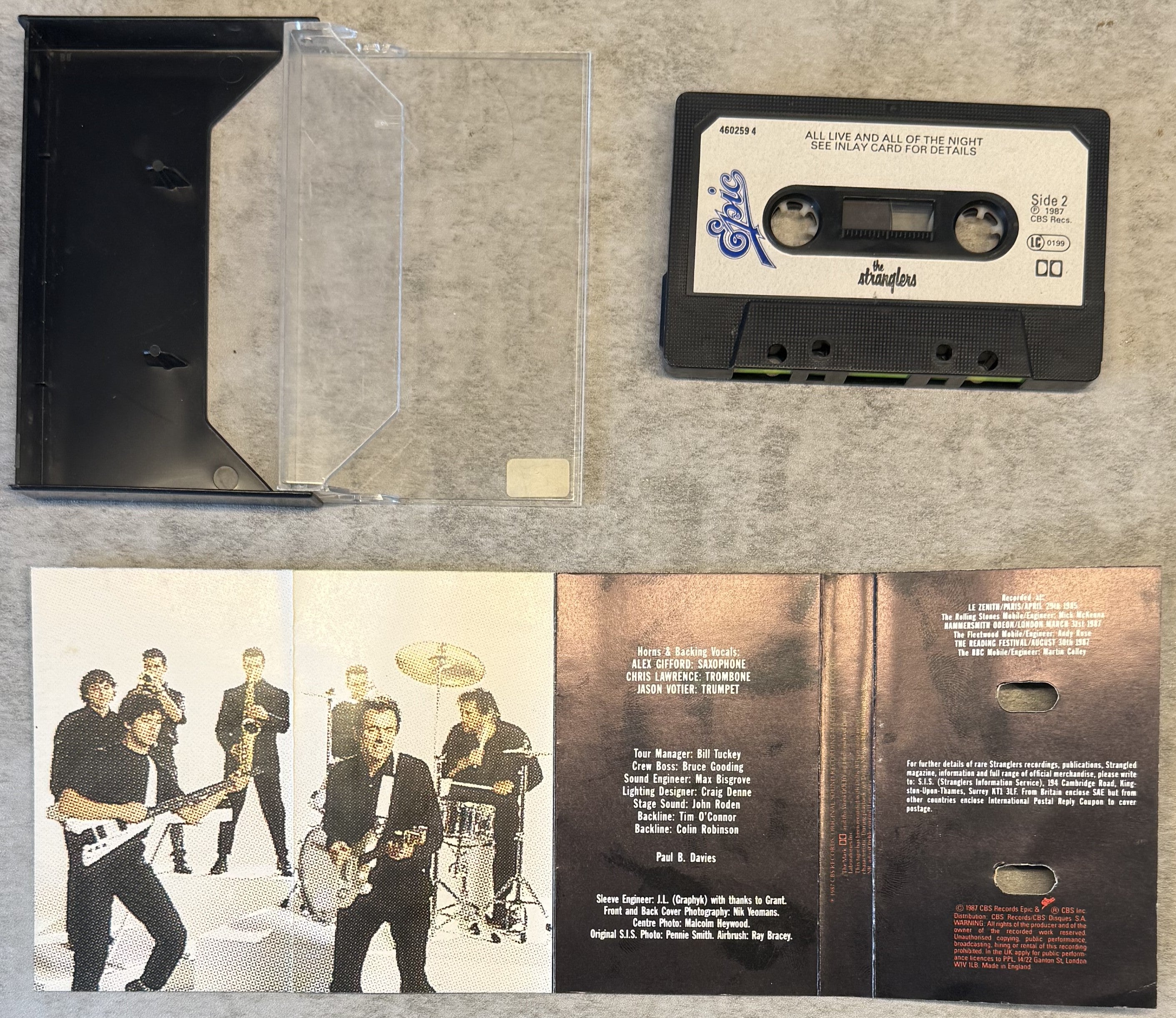 The Stranglers - All Live And All Of The Night 1988 UK Cassette VG+