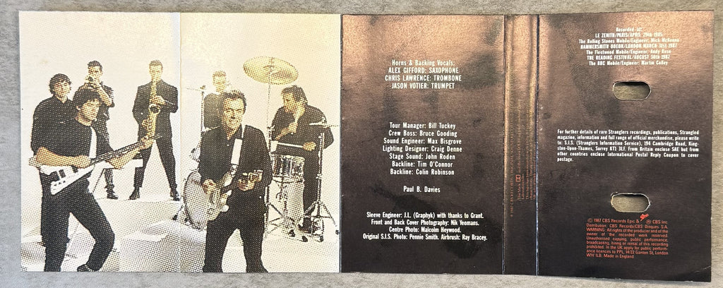 The Stranglers - All Live And All Of The Night 1988 UK Cassette VG+
