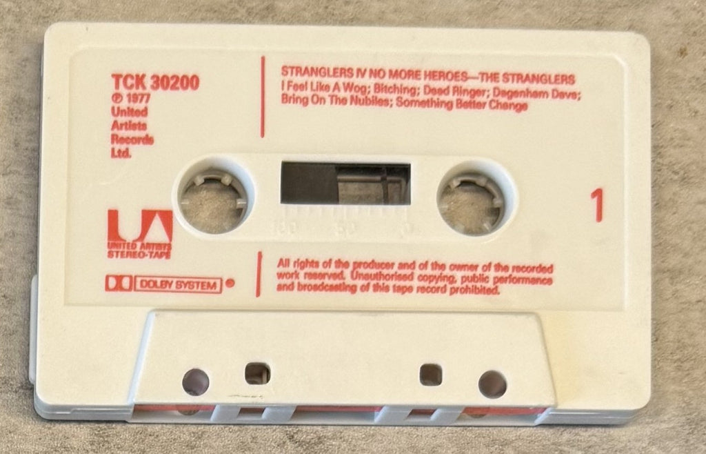 The Stranglers - No More Heroes 1977 UK Cassette VG+