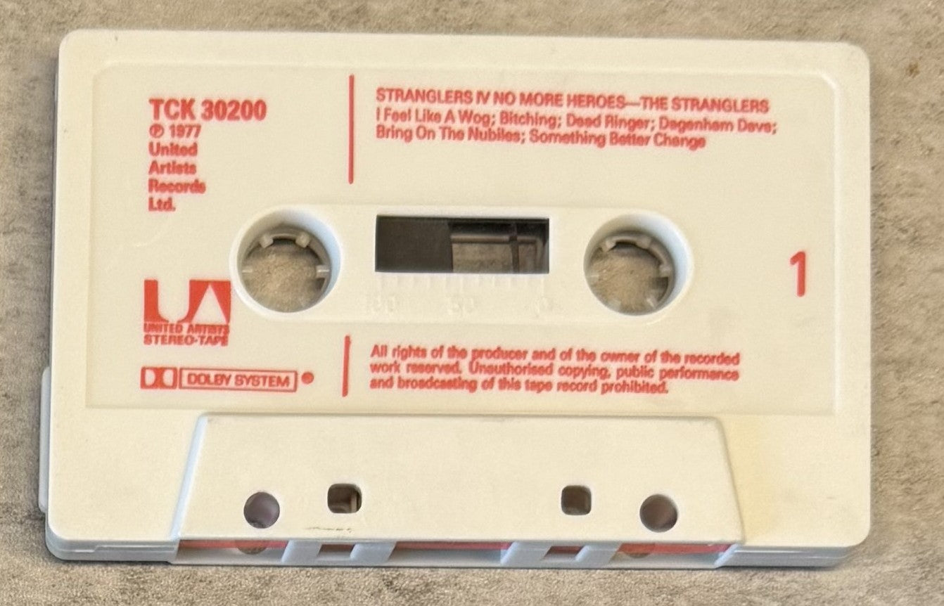 The Stranglers - No More Heroes 1977 UK Cassette VG+