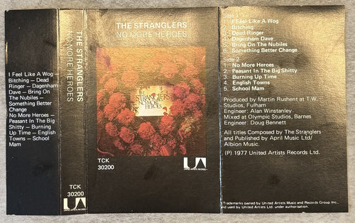 The Stranglers - No More Heroes 1977 UK Cassette VG+