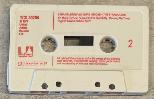 The Stranglers - No More Heroes 1977 UK Cassette VG+