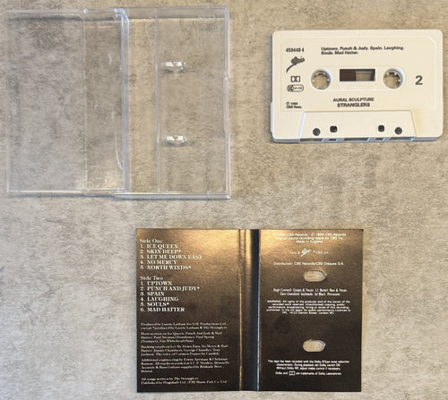The Stranglers - Aural Sculpture 1980s Euro Cassette VG+