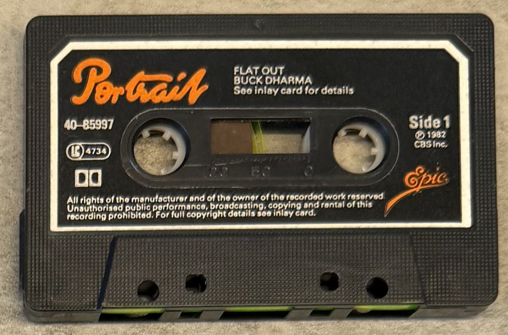 Buck Dharma - Flat Out 1982 UK cassette VG+ (Blue Oyster Cult)