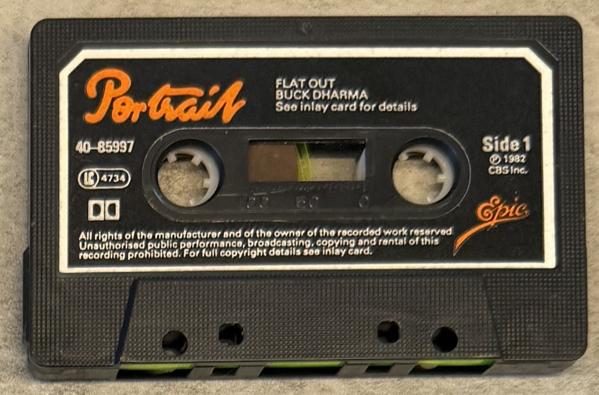 Buck Dharma - Flat Out 1982 UK cassette VG+ (Blue Oyster Cult)