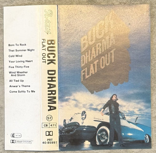 Buck Dharma - Flat Out 1982 UK cassette VG+ (Blue Oyster Cult)
