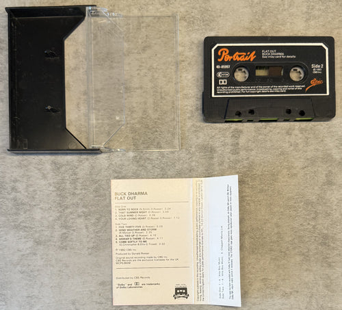 Buck Dharma - Flat Out 1982 UK cassette VG+ (Blue Oyster Cult)