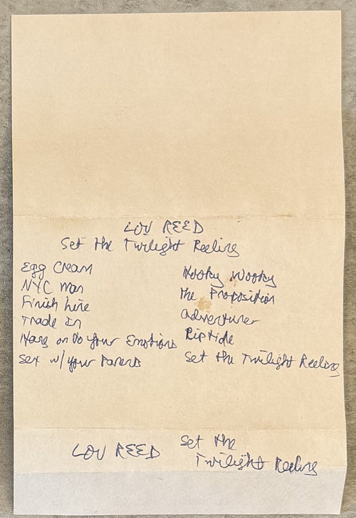 Lou Reed Set The Twilight Reeling UK bootleg cassette VG+