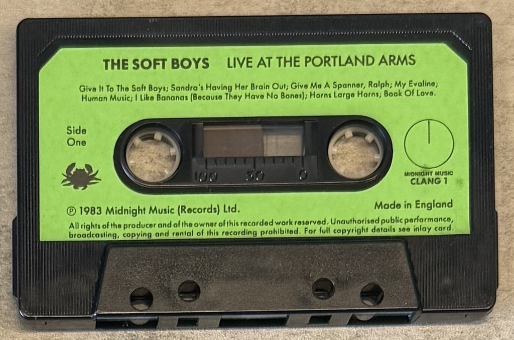 The Soft Boys - Live At The Portland Arms UK 1983 CLANG 1 VG+ cassette