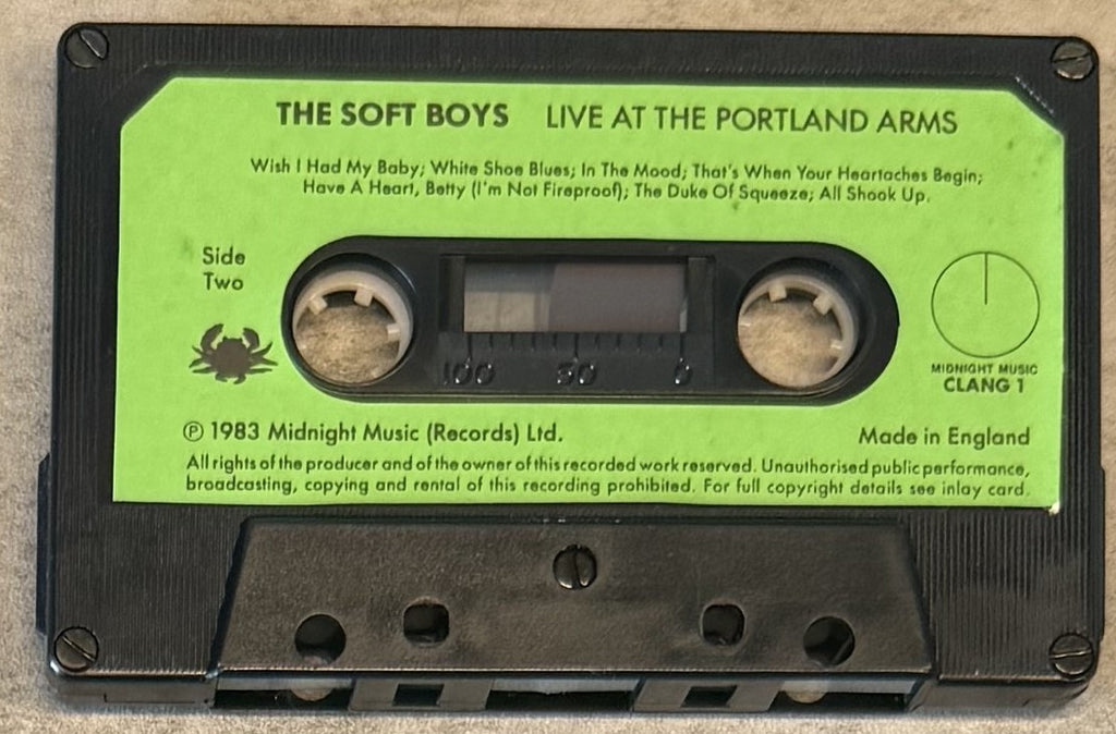 The Soft Boys - Live At The Portland Arms UK 1983 CLANG 1 VG+ cassette