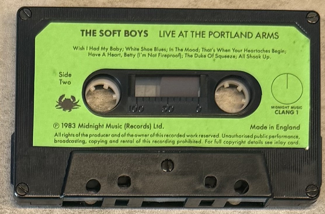 The Soft Boys - Live At The Portland Arms UK 1983 CLANG 1 VG+ cassette