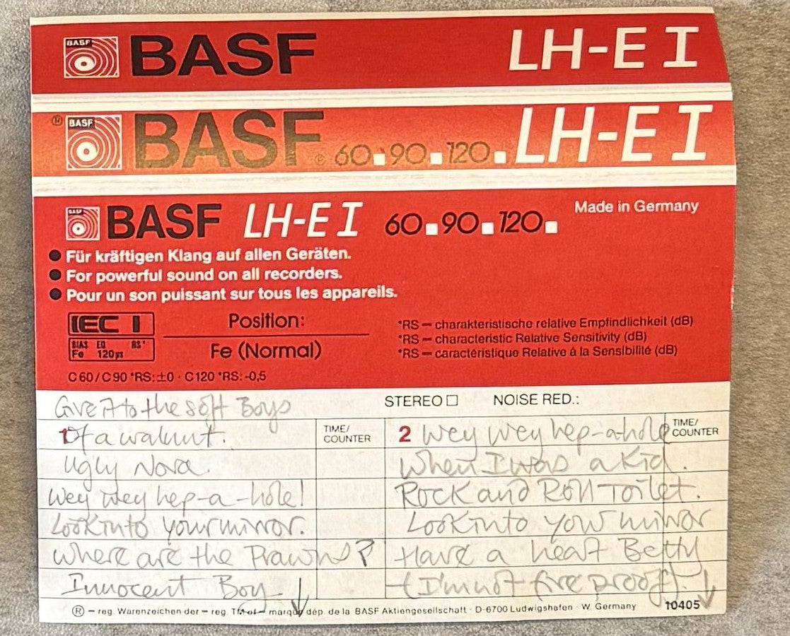 The Soft Boys - Radar Demos bootleg cassette VG+