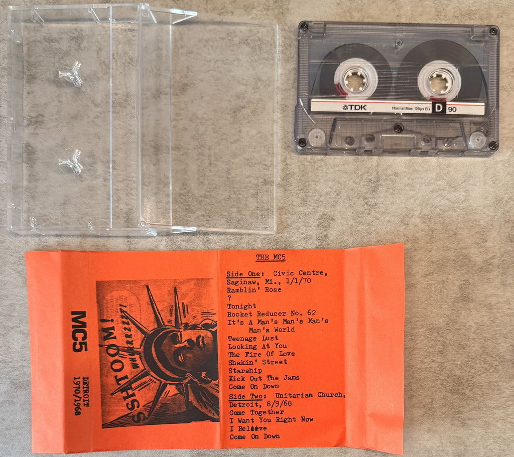 MC5 - Detroit 1970/1968 Bootleg Cassette VG+
