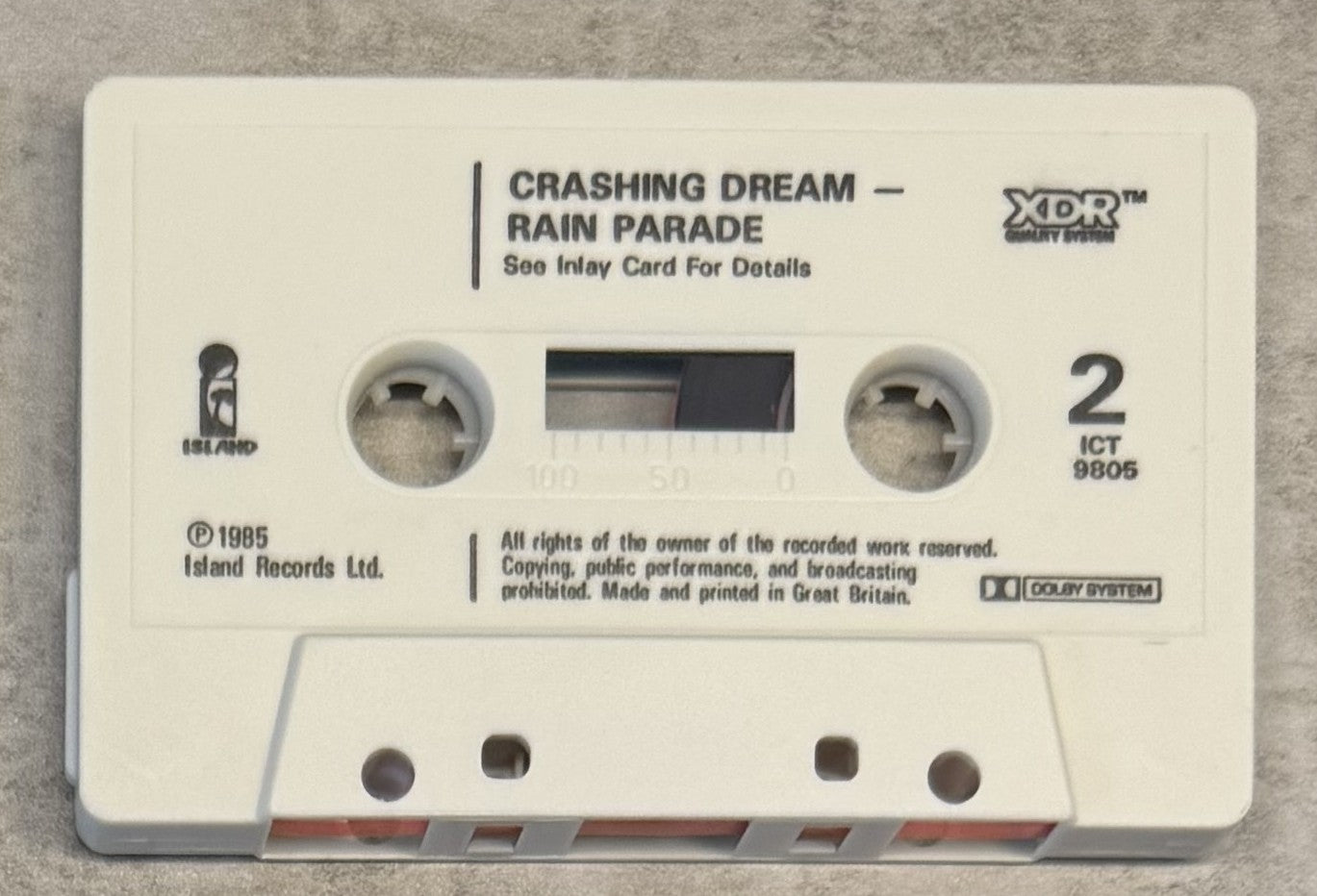 Rain Parade - Crashing Dream 1985 UK Cassette VG+