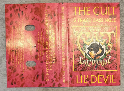 The Cult - Lil' Devil 1987 UK 5 track Cassingle VG+