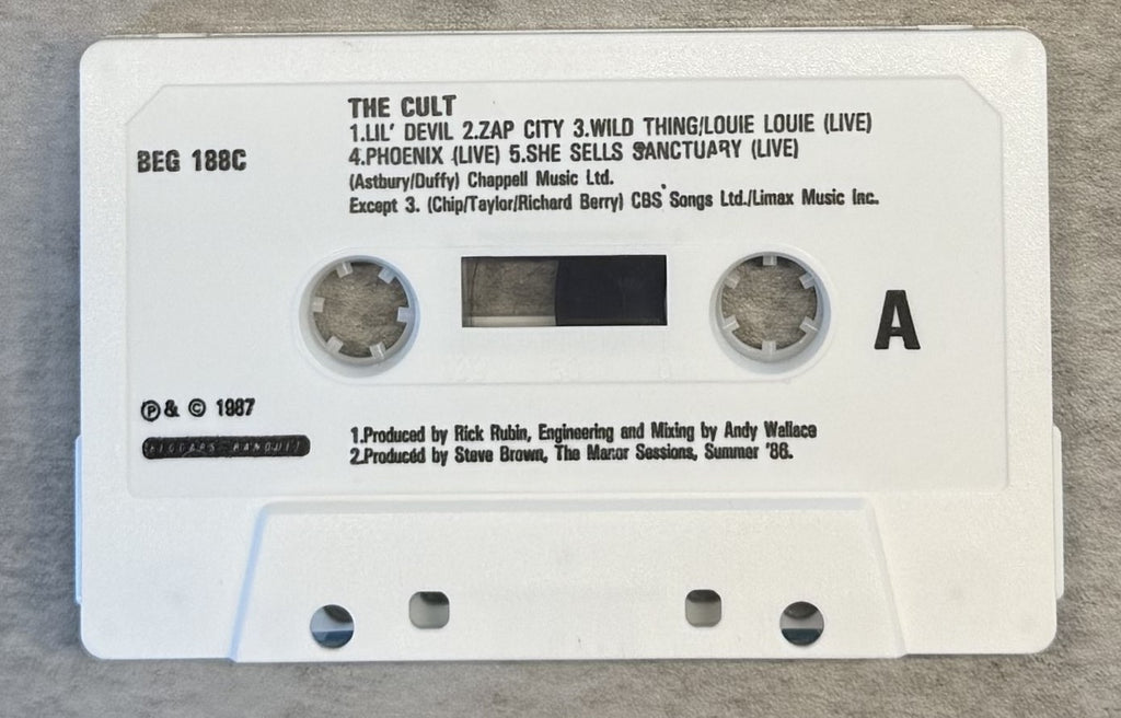 The Cult - Lil' Devil 1987 UK 5 track Cassingle VG+